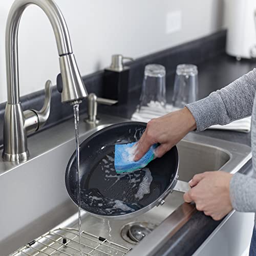 O-Cedar Scrunge Non-Scratch Scrub Sponge (Pack of 6) | Rinse-Clean Surface | Safe for Nonstick Cookware, Glass & All Hard Surfaces - size: 6 Count (Pack of 1)