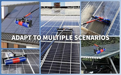Solar Panel Cleaning Roller Brush (18FT-Inverter) - size: 18FT-inverter