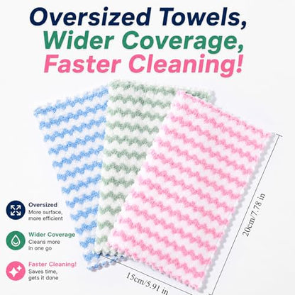 Hands Free Flat Mop Mini Mop Cloth Changing Replacement Package Microfiber Cleaning Cloth, Soft Absorbent Rags Replacement 10 Cleaning Cloths Easy Cleaning - color: 10*cloth