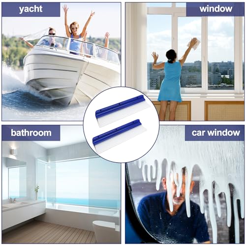 2pack 12.2 Inch Car Drying Squeegee Water Blade Professional Automotive Wiper Car Squeegee Water Blade Squeegee Silicone Auto Car Dryer, Upgrade 3-Layer Sink for Car Squeegee Water Blades for Cars