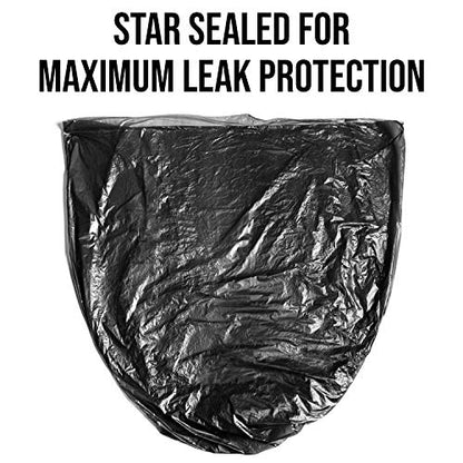 Aluf Plastics 45 Gallon Trash Can Liners (100 Count) - 40" x 46" - Thick 1.5 MIL Equivalent Black Trash Bags for Bathroom, Kitchen, Office, Industrial, Commercial, Recycling and More - color: Black, style: 45 Gal, 1.2 Mil, 100 Count