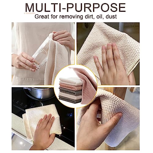 K&janet6am Dish Cloths for Washing Dishes, 12 Pack Kitchen Dish Cloths, Super Absorbent Microfiber Cleaning Cloth, Premium Waffle Dish Towels for Kitchen, 12x12 Inches - color: 12pack