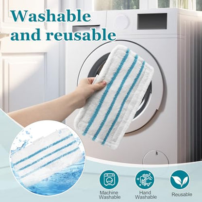 4Pack Steam Mop Pads Replacement for Black+Decker Steam Mop SM1600, SM1610, SM1620, HSM13E1, HSMC1300FX, HSMC1321, HSMC1361SG Cleaner Black and Decker Steam Mop Replacement Pads - color: Steam Mop Pads- 4Pack