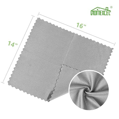 HOMEXCEL Grey Microfiber Glass Cleaning Cloths-6PK, 16"x14" Lint Free Window Cleaning Cloth, Glasses, Mirrors, Screens, Stainless Steel, Premium Microfiber Wipes for Cleaning, Glass and Window Cleaner - color: Grey