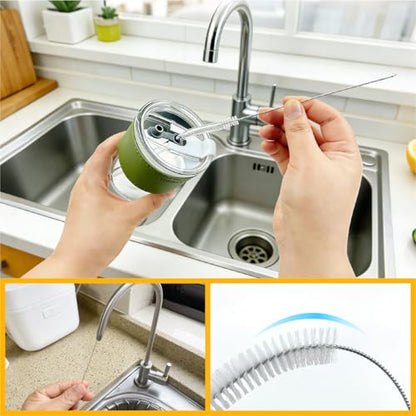 12Pcs Home Crevice Cleaning Brush Set for Kitchen Bathroom - Cup Lid Straw Dryer Vent Gap Cleaning Tools Household Cleaning Supplies - color: 12-pack