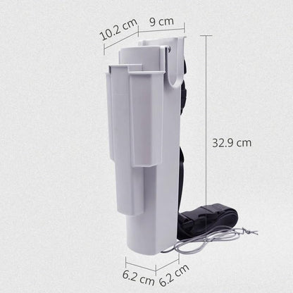 Window Cleaning Holster with Belt - Detachable Side Bucket Squeegee Holder Tool Belt - color: Gray