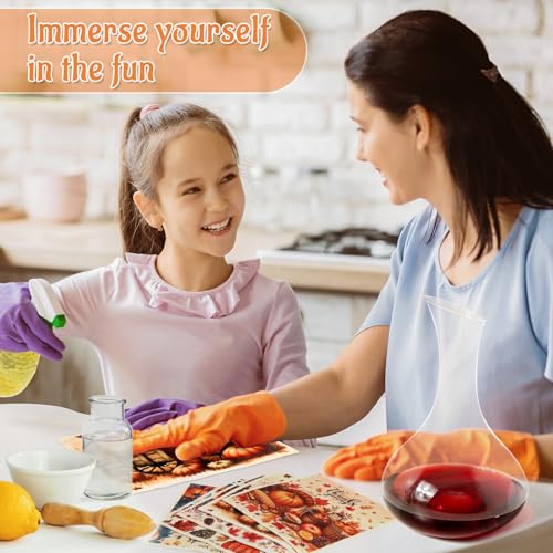 Lucomb 8 Pack Thanksgiving Swedish Dishcloths for Kitchen, Reusable Soft Kitchen Towels Dish Cloths Set Absorbent Sponge Cleaning Washable Quick Drying Bar Hand Washing - color: Thanksgiving Days