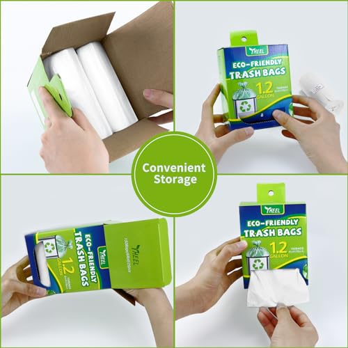 1.2 Gallon Small Trash Bags - 150 Count Clear Mini Garbage Bags Bathroom Trash Bags for Bedroom Office Wastebasket Small Trash Can Liners Unscented - color: 1.2Gal-Clear-150pcs