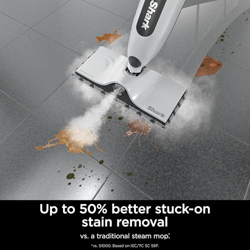 Shark SteamSpot Steam Mop with Steam Blaster Technology, 3 Steam Modes, 2 Washable Pads, XL Removable Water Tank, Lightweight, Steam Cleaner for sealed Hard Floors, Hardwood, Tile, Laminate, S2001 - style: Steam Blast Premium