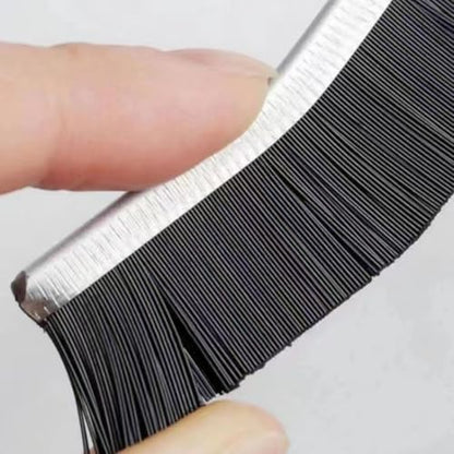 Hard Bristle Crevice Cleaning Brush - Small Scrub Brush for Toilet Grout Shower Tile Narrow Gaps - Durable Grout Brush with Ergonomic Handle