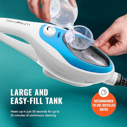 PurSteam 10-in-1 Steam Mop, Floor Steamer with Detachable Handheld Steam Cleaner for Tile, Hardwood Floors - size: Large