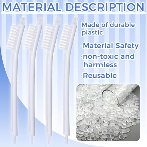 4 PCS Air Fryer Cleaner Brushes, Small Brushes for Cleaning with Nylon Bristle for Waffle Maker, Toaster Oven, Kitchen Appliances, Vegetable Fruit Wash Brush