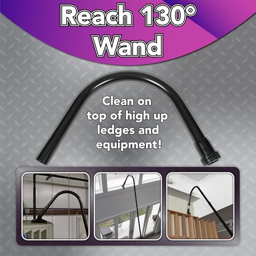 Cen-Tec Systems 90903B 21 Foot High Reach Vacuum Attachment Kit with Carry Bag, Black - size: 21 Ft. Reach Kit w/ Bag