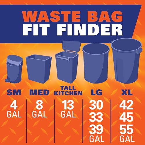 Hefty Strong White 13 Gallon Trash Bags with Drawstrings, Unscented Tall Kitchen Trash Bags, Resists Leaks, Punctures, and Tears, Durable Closure, 120 Ct. - size: 120 Count (Pack of 1)