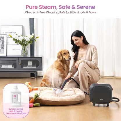 Schenley 21-in-1 Steam Cleaner, High-Pressure Heavy-Duty Steamer for Deep Cleaning Floors, Tiles, Upholstery, Grout, Grill and Cars, Fast Heat-Up, Large Water Tank, Multi-Purpose, Portable Design