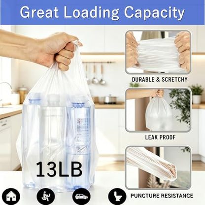 4 Gallon Trash Bags, 230 Counts Flexible & Durable Small Garbage Bags 24 x 19" Extra Thick Sturdy Trash Bag, Unscented & Easy Tearing 4-6 Gal Can Bin Plastic Bags for Home Office Kitchen Bathroom - size: 1 Count (Pack of 230)