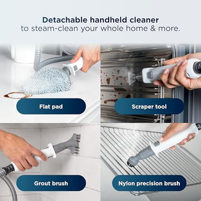 Shark Lift-Away 5-in-1 Steam Mop with Detachable Handheld Steam Cleaner, for Whole Home Cleaning including Sealed Hard Floors, Kitchens, Bathrooms, Upholstery, Cars, Grout & more, Blueberry, S3972BRN - style: Steam Lift-Away Premium
