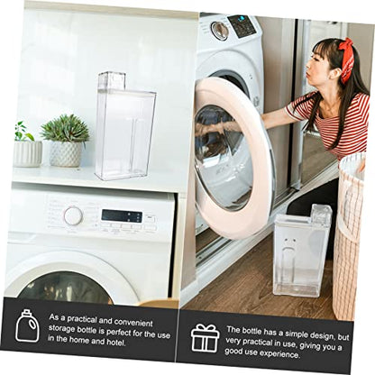 MAGICLULU Laundry Storage Bottle Large Capacity Detergent Dispenser for Home Use Refillable Lotion Container for Convenient Dispensing Smooth Edges and Polished Design for Liquid Soap and