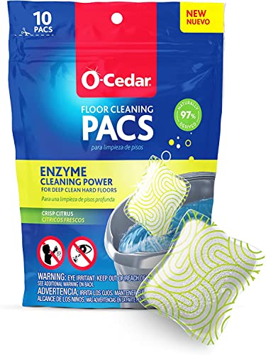 O-Cedar RinseClean Microfiber Spin Mop & Bucket Floor Cleaning System with Citrus and Lavender Pacs (Variety Pack) - size: RC W/Citrus & Lavender PACS