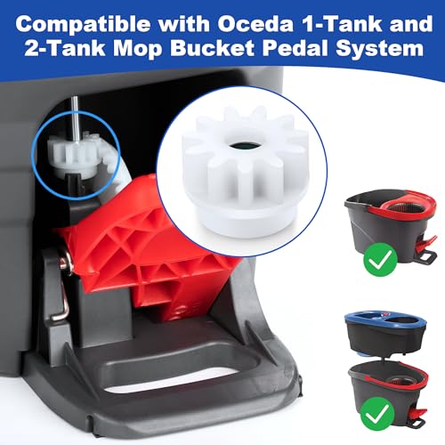 3 Pcs Spin Mop Bucket Replacement Gear Compatible with O Cedar Mop Bucket Pedal Only One Way Bearing Repair Parts - size: 3 Count (Pack of 1)