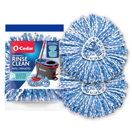 O-Cedar RinseClean Spin Mop Microfiber Refill, 1 CT (Pack of 2) - size: 2-Pack