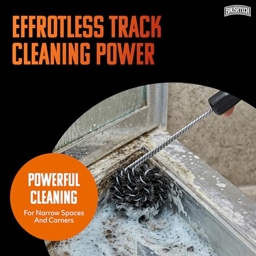 Brushtech Sliding Window and Shower Door Track Cleaner