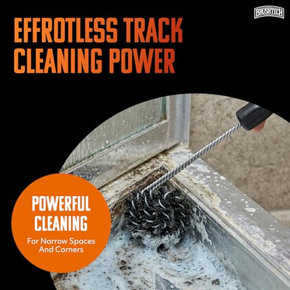 Brushtech Sliding Window and Shower Door Track Cleaner