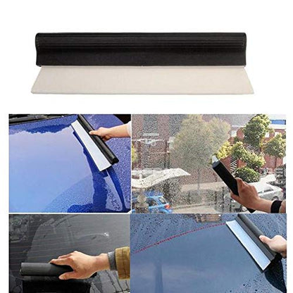 Watris Veiyi 10" Silicone Water Blade Squeegee, Quick Dry Wiper Blade Squeegee, Antislip Automotive Shower Squeegee for Car Glass and Shower Kitchen Window…