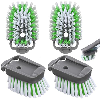 Dishwand Brush Refill, 4 Pack Dish Brush Refills Compatible with Scotch-Brite Dishwand, Dish Soap Brush for Dishes, Pans, Sink, Pots - size: 4 Pack