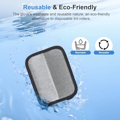 2 Pcs Static Pet Hair Remover and Scraper : Electrostatic Pet Hair Removal Gloves, Reusable Cat Dog Hair Remover Tool, Pet Hair Remover for Furniture, Carpet, Clothes, Car Seat