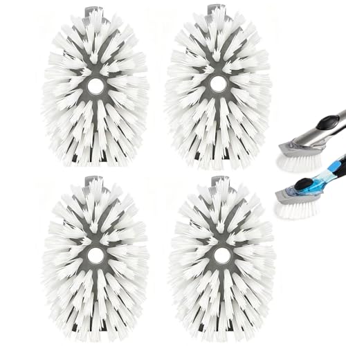 4 Pack Brush Refills for OXO Dish Brush, Brush Head Replacement OXO Dish Brush Replacement Head（Grey Square） - color: Gray