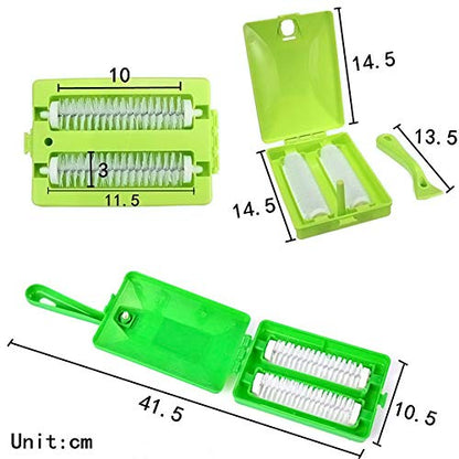 GOTOTOP Handheld Carpet Cleaner Brush, Double Roller Design, Quick and Efficient for Households and Pet Owners