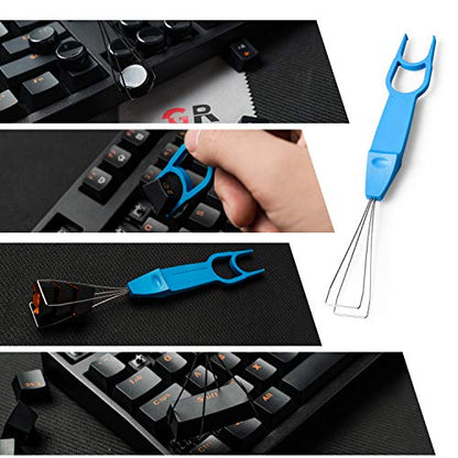 Mechanical Keyboard O Ring Switch Dampener with Keycap Puller Remover Brush Accessory Bag, for Cherry MX Kailh Box Gateron 40A-L (150pcs)