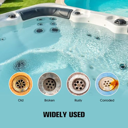 1.5" Tub Drain & Pipe Nipple Extractor Set, 8-Piece Plumbing Tools Kit with Socket - Remove Stubborn, Rusted, Broken Bathtub Drains & Shower Arms, with Solid Storage Case