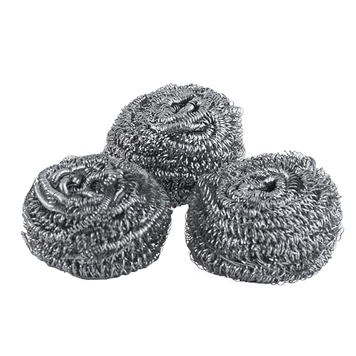 Superio Nylon Scouring Pads-Dish Scrubbers, for Dishes, Pots, and Stoves, Durable Mesh Scourers, for Tough Cleaning. Nylon Dish Scrubbers, Assorted Colors