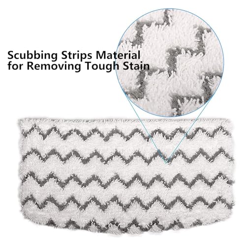 2PCS Steam Mop Pads – Washable & Reusable Replacement Pads for Steam Mops, Compatible with Various Models, Ideal for Floors and Tiles, Super Absorbent & Easy to Attach - size: Big(for 45x12cm)
