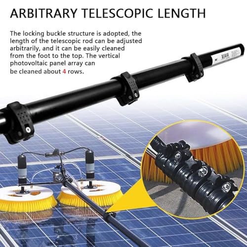Solar Panel Cleaning Kit, Electric Solar Panel Brush, 11.5Ft-24.6Ft Water Fed Rod Kit, Window Washing Kit with Extension Rod, Special Roof Water Brush,Dual-Purpose-5.5M,Purpose-3.5M - color: Purpose, size: 3.5M