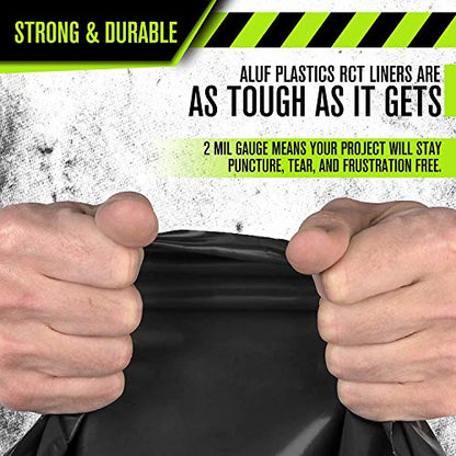 Heavy Duty 33 Gallon Trash Bags (Huge 100 Ct. /w Flap Ties) - 2 MIL equiv. Thick Gauge Large Black Plastic Garbage Liners for Kitchen,Yard,Brute/Rubbermaid(1 Pallet of 100 Cases, 10000 Bags Total) - style: 33 Gal, 2 Mil Equiv, 10,000 Count