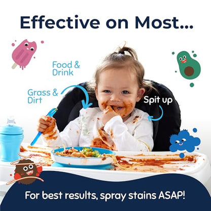 Miss Mouth's Messy Eater Stain Treater - 16oz Refill - Newborn & Baby Essentials - No Dry Cleaning Food, Grease, Coffee Off Laundry, Underwear, Fabric - style: Single (16oz)
