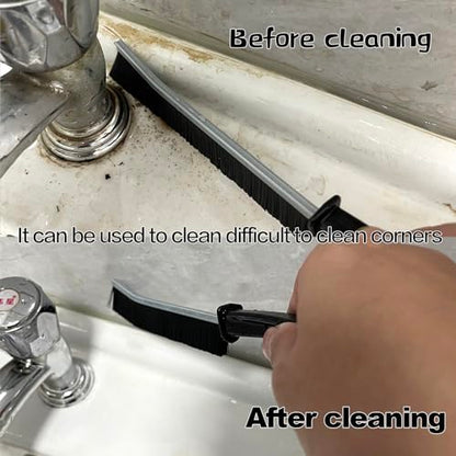 AcceLeah 20Pcs Crevice Cleaning Brushes, Hard Bristle for Dead Corners | Hard bristle crevice brushes with alloy handle, great for cleaning stubborn dead corners in bathrooms and kitchens.