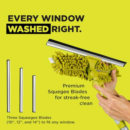 DOCA Telescoping Pole 7-30 Ft - Extension Pole for Cleaning, Feather Duster, Window Washing Kit, Paint Roller, Window Squeegee - High Reach Extendable Kit for Indoor & Outdoor - Squeegee Dual Plane - size: 30 Ft, style: Squeegee Dual Plane