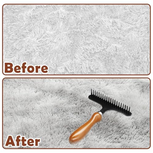 Carpet Rake, Hand Held Carpet Rake for Matted Carpets, Portable Shag Rug Rakes Carpets, Making it Fluffy