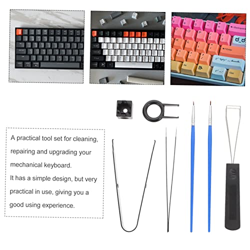 1set Mechanical Keyboard Lubrication Tool Kit Set for Cleaning and Maintenance Includes Keycap Puller and Brush for Easy Use and Storage for Keyboard Enthusiasts