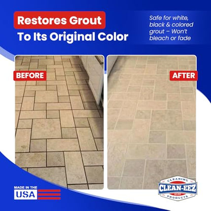 Clean-eez Grout-eez Super Heavy-Duty Grout Cleaner - Powerful Tile and Floor Stain Remover for Bathroom, Kitchen, and More - 32 oz. - style: Single Bottle