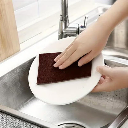 10pcs Diamond-Coated Heavy Duty Cleaning Pads - Abrasive Sponge Scrubbers for Pot Bottom, Cutting Board, Rust Removal, Dishwashing, Household & Commercial Use, Effortless Scouring Power 3.54"x5.31"