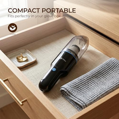 Mini Crumb Vacuum 10000Pa Brushless Motor Rechargeable Cordless Handheld Vacuum, Lightweight Portable Cleaner for Home Car Office Keyboard Sofa Furniture Pet Hair Dust Debris Crevices Tight Spaces