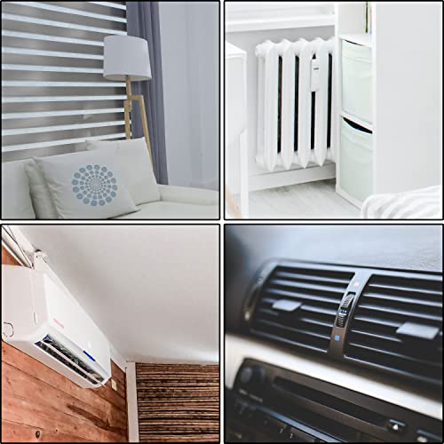 2 Pieces Microfiber Blind Duster Brushes with 6 Microfiber Sleeves Window Blind Cleaner Dust Collector Tools with Extra Microfiber Sleeves for Window Shutters Vent Air Conditioner