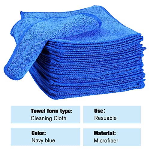 Tanlade Microfiber Cleaning Cloth 6"x6" Cleaning Rags Reasonable Kitchen Towels Microfiber Towels Cars Wash Dry Erase Cloth (Blue,50 Pcs) - color: Blue, size: 6 x 6 Inch