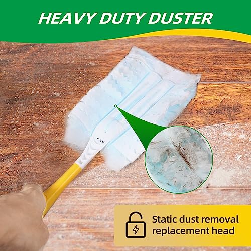 Duster Refills,Static Dust Removal Brush Disposable Replacement Head Compatible with Swiffer Duster Refills for Electronics, Furniture, Blinds, Ceiling Fans (Blue, 30 PCS) - color: Blue, size: 30 Refills