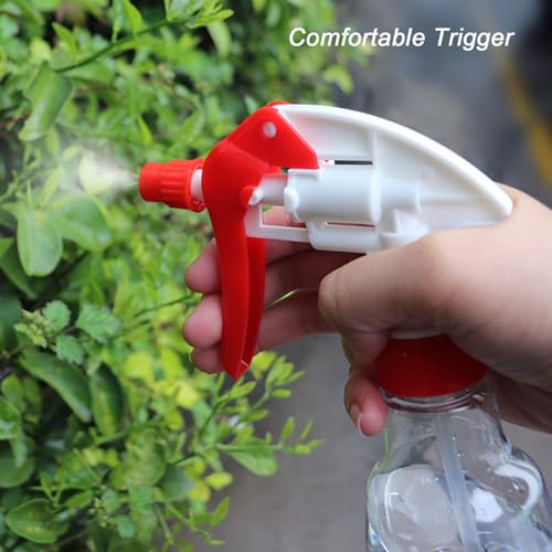 4 Pack Super Durable Spray Nozzle for Bottles Universal Replacement Nozzle Heavy Duty Sprayer Trigger Head With Tube for Household Cleaning Car Detailing - color: red+ blue+ yellow +green.